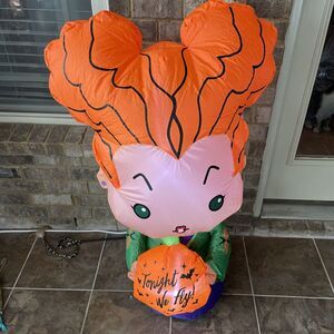 Gemmy Hocus Pocus Winifred‎ 3.5 ft Inflatable Airblown Winifred Sanderson Disney